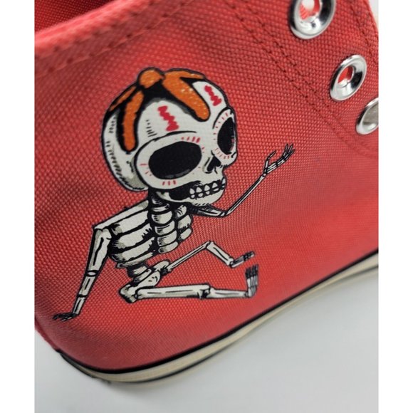 Converse Chuck Taylor 70 Hi \'Dia De Los Muertos\' Retro Pink Sneakers 173113C main image 6